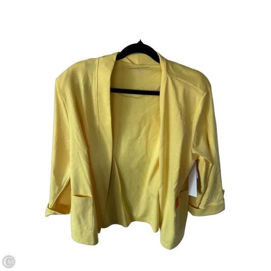 Cardigan By Allison Daley In Yellow, Size: Lp