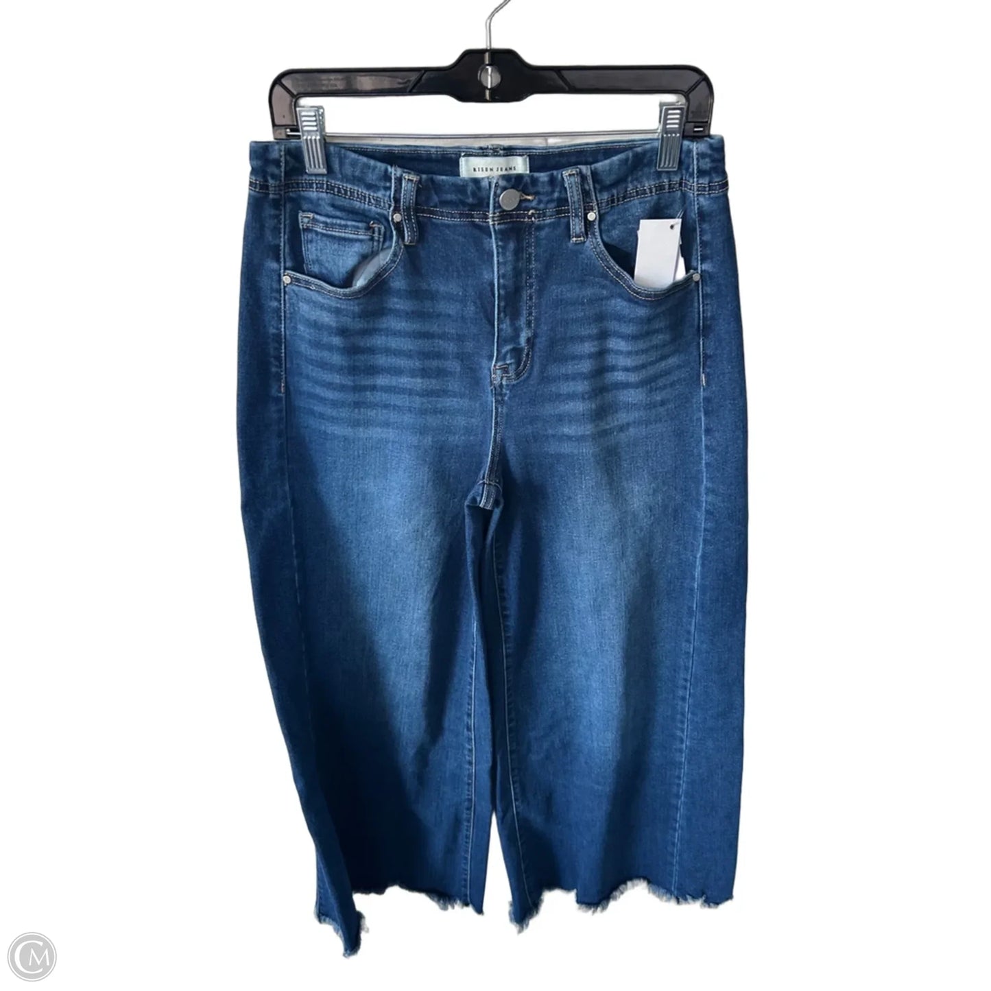 Jeans Wide Leg By Risen In Blue Denim, Size: 10
