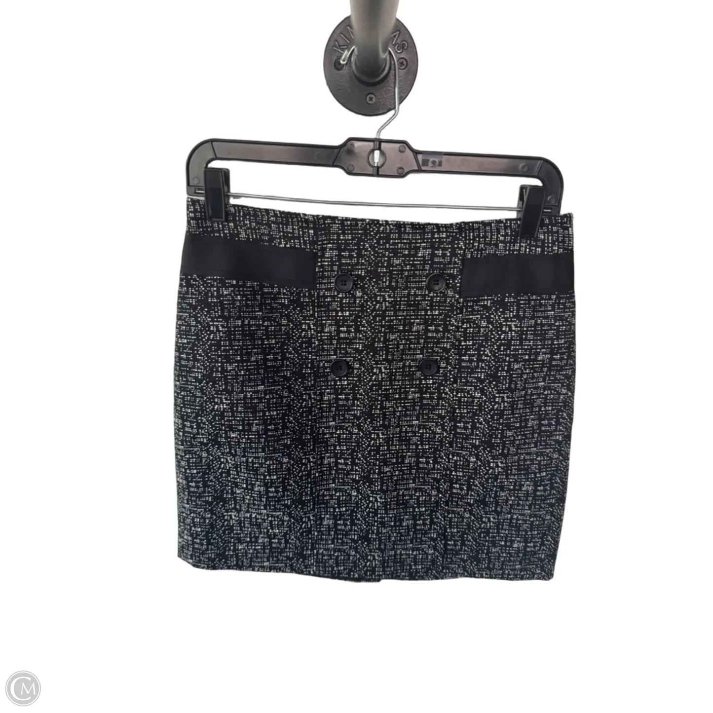 Skirt Mini & Short By Forenzia In Black & White, Size: 2
