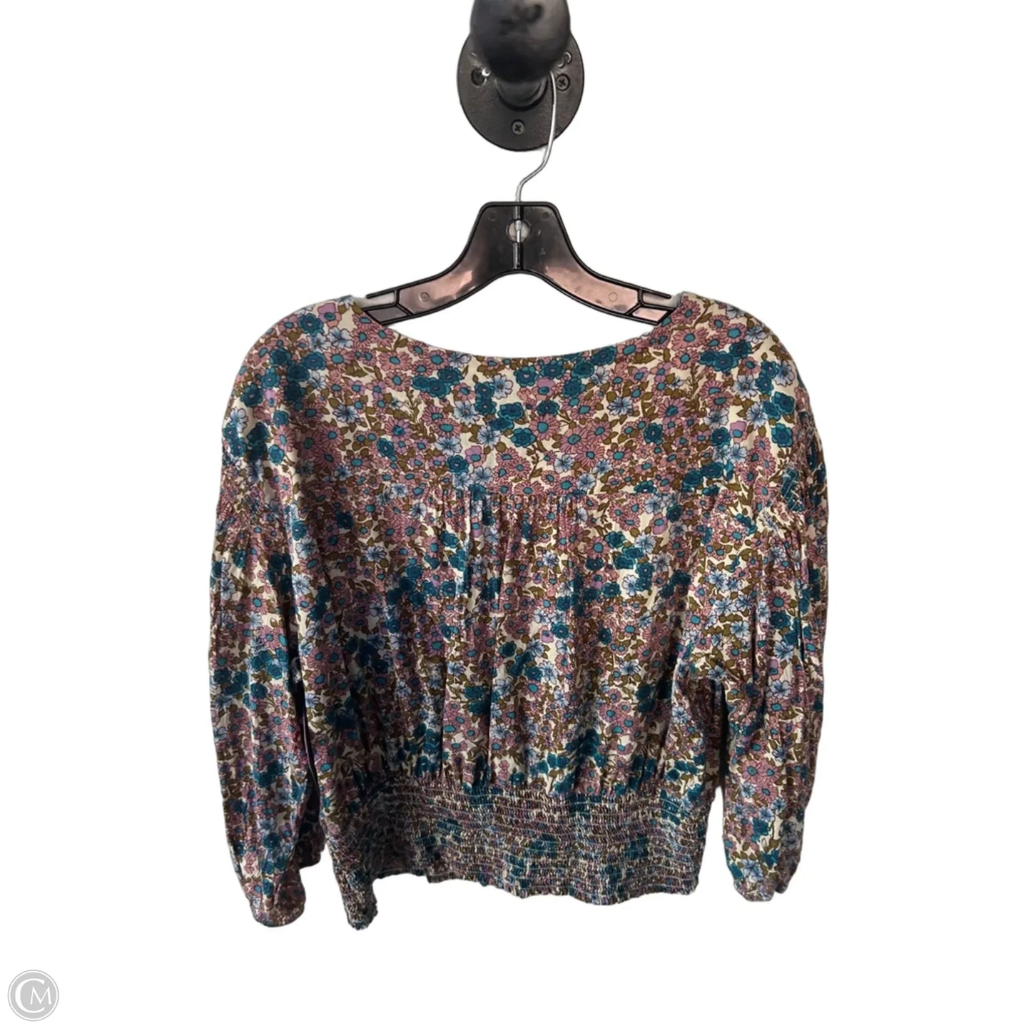 Top 3/4 Sleeve By Maeve In Blue & Purple, Size: L