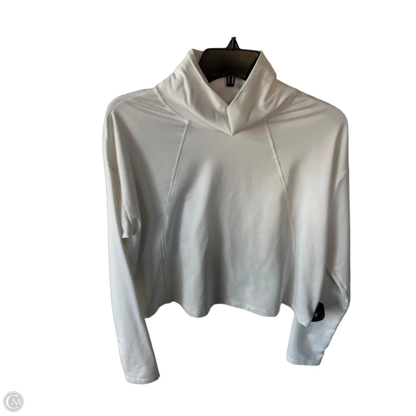 Athletic Top Long Sleeve Crewneck By Athleta In White, Size: M