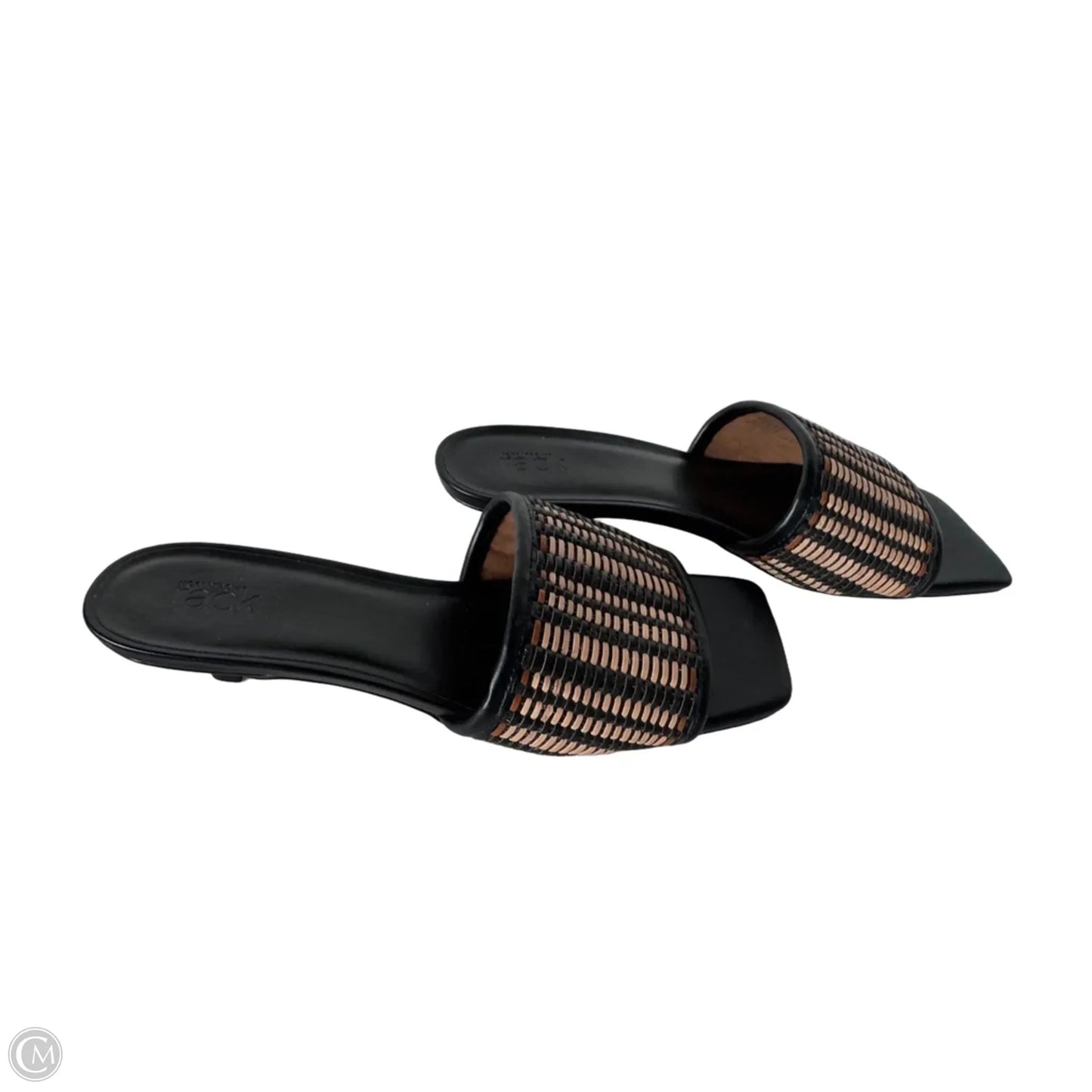 Sandals Heels Kitten By Nordstrom In Black & Brown, Size: 9