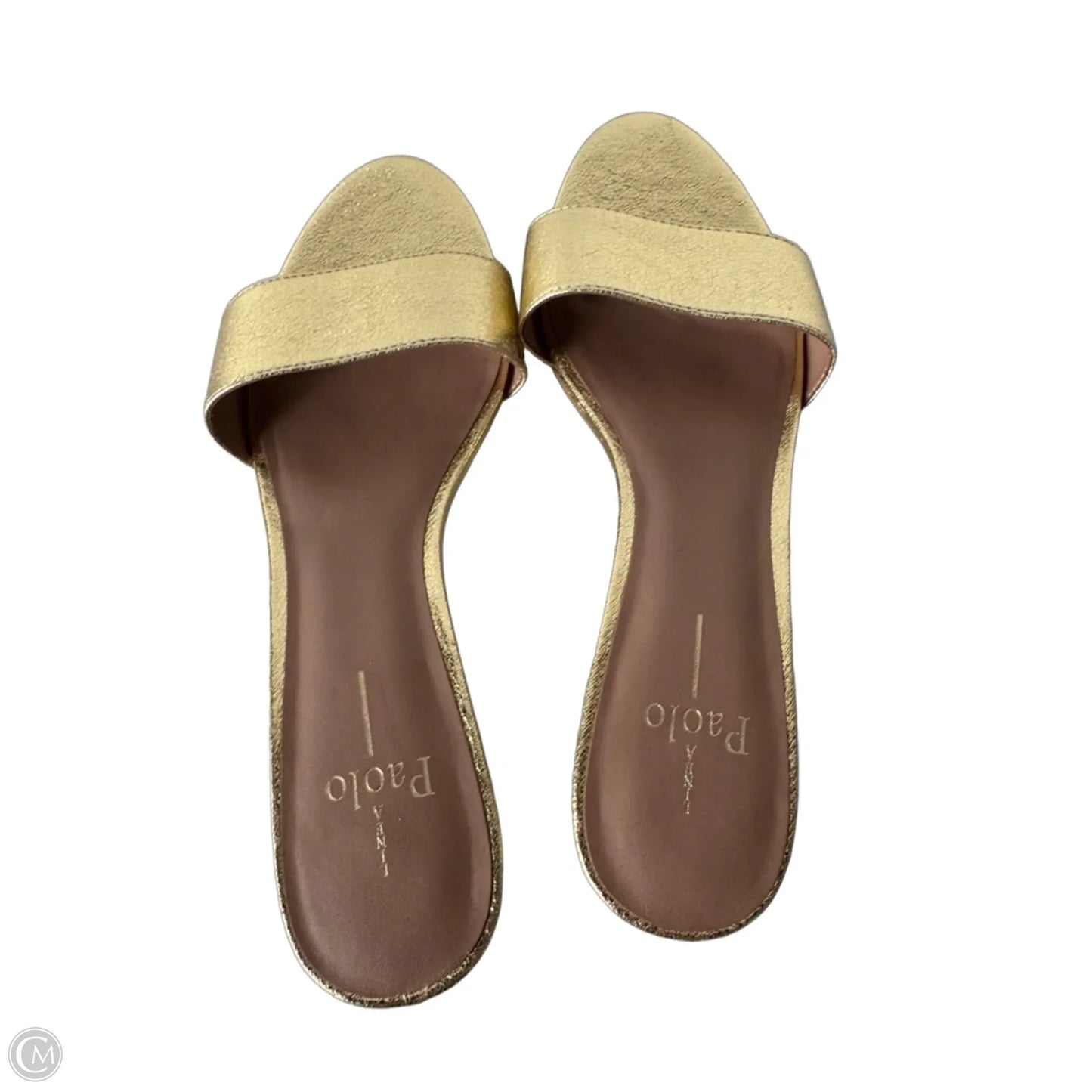 Sandals Heels Kitten By Linea Paolo In Gold, Size: 8.5