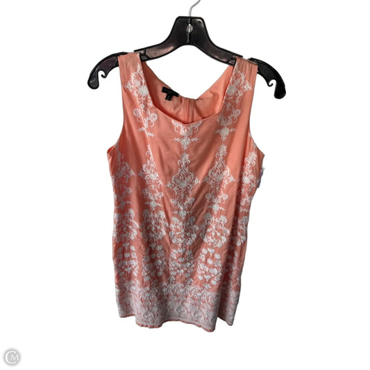 Dress Casual Short By Talbots In Orange & White, Size: Mp