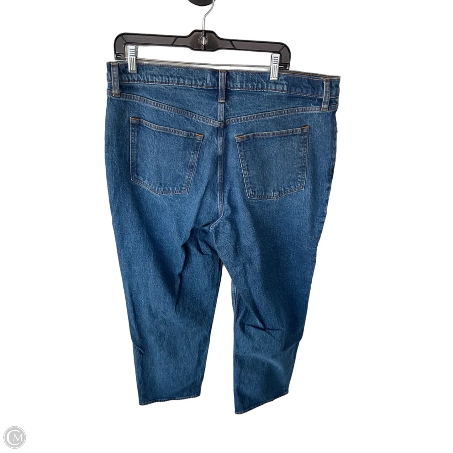 Jeans Straight By Abercrombie And Fitch In Blue Denim, Size: 16