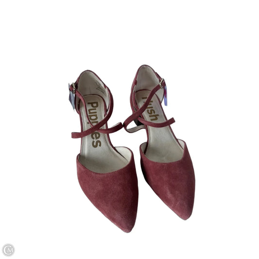 Shoes Heels Block By Hush Puppies In Red, Size: 9