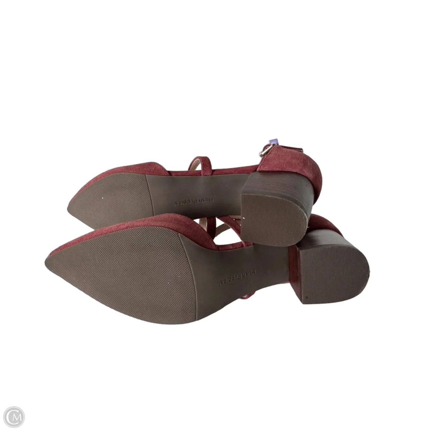 Shoes Heels Block By Hush Puppies In Red, Size: 9