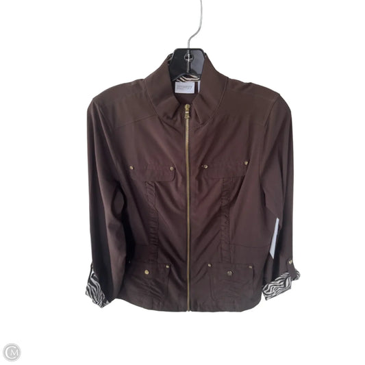 Jacket Other By Zenergy By Chicos In Brown, Size: S