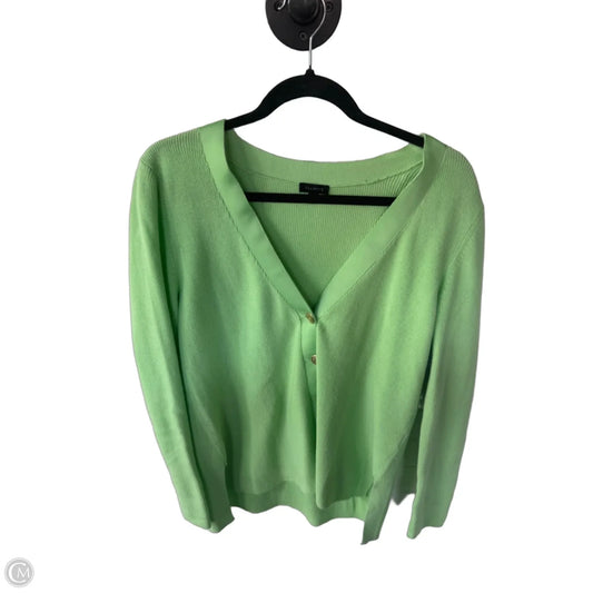 Sweater Cardigan By Talbots In Green, Size: S