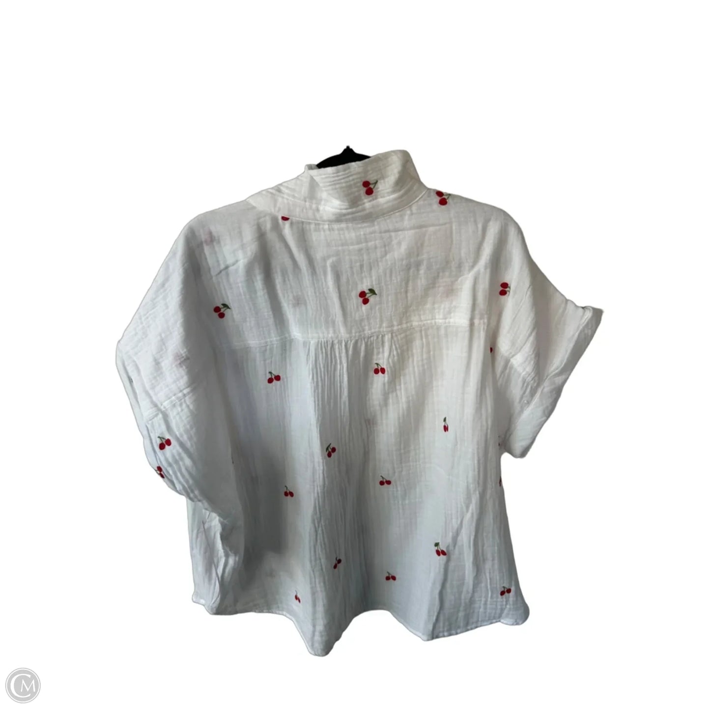 Top Short Sleeve By Beachlunchlounge In Red & White, Size: Xl