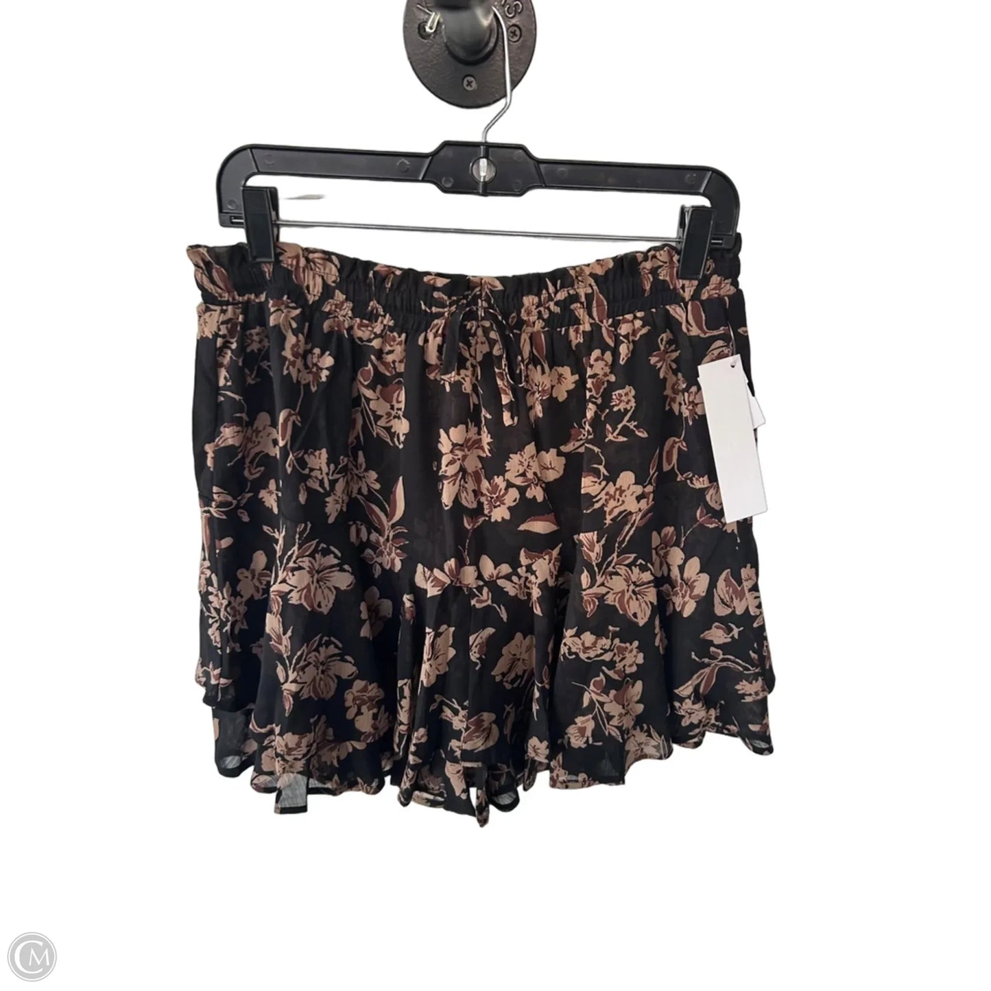 Skort By Clothes Mentor In Black & Brown, Size: 12