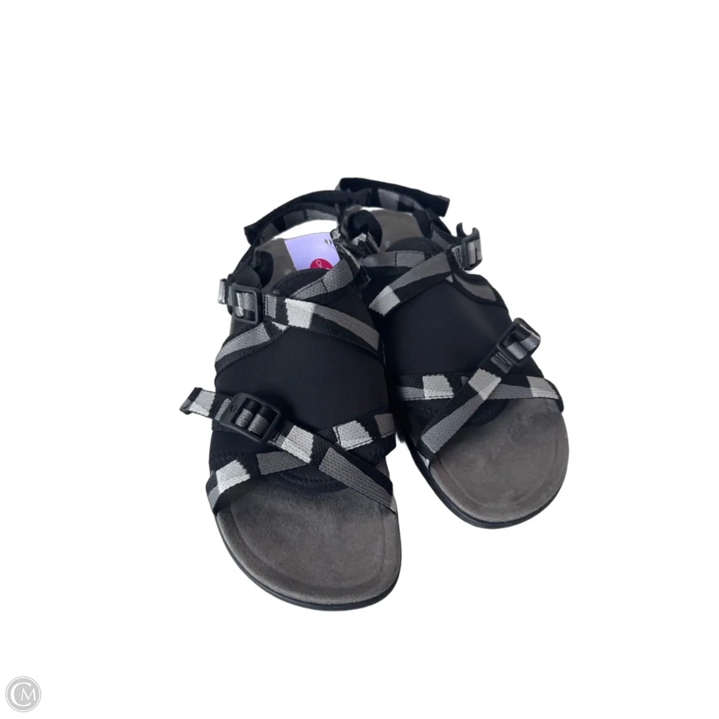 Sandals Flats By Merrell In Black & Grey, Size: 10