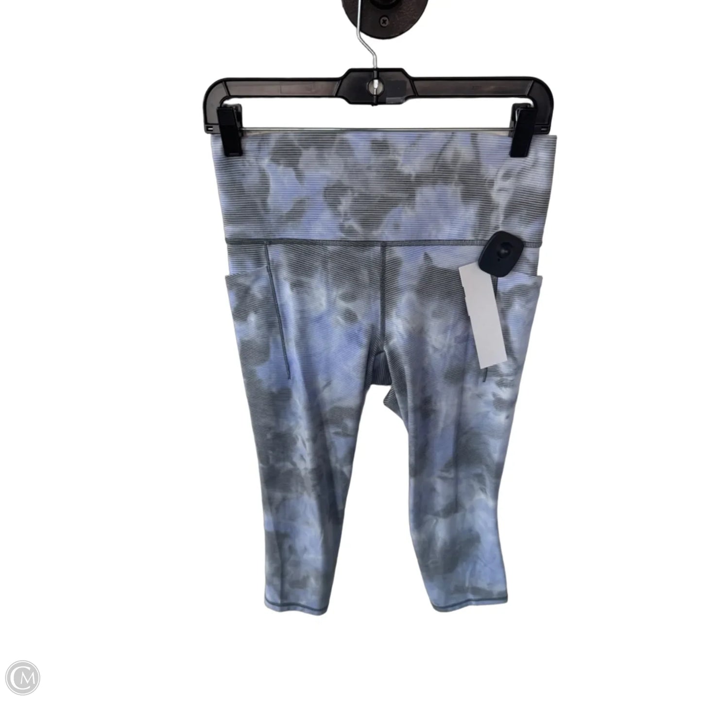 Athletic Leggings Capris By Athleta In Black & Blue, Size: 8