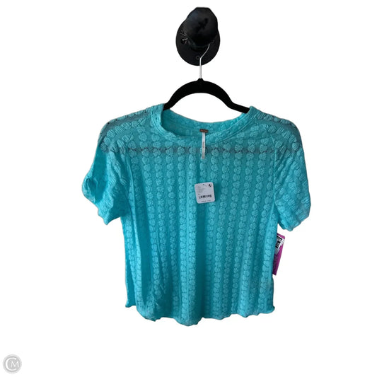 Top Short Sleeve By Free People In Blue, Size: Xl