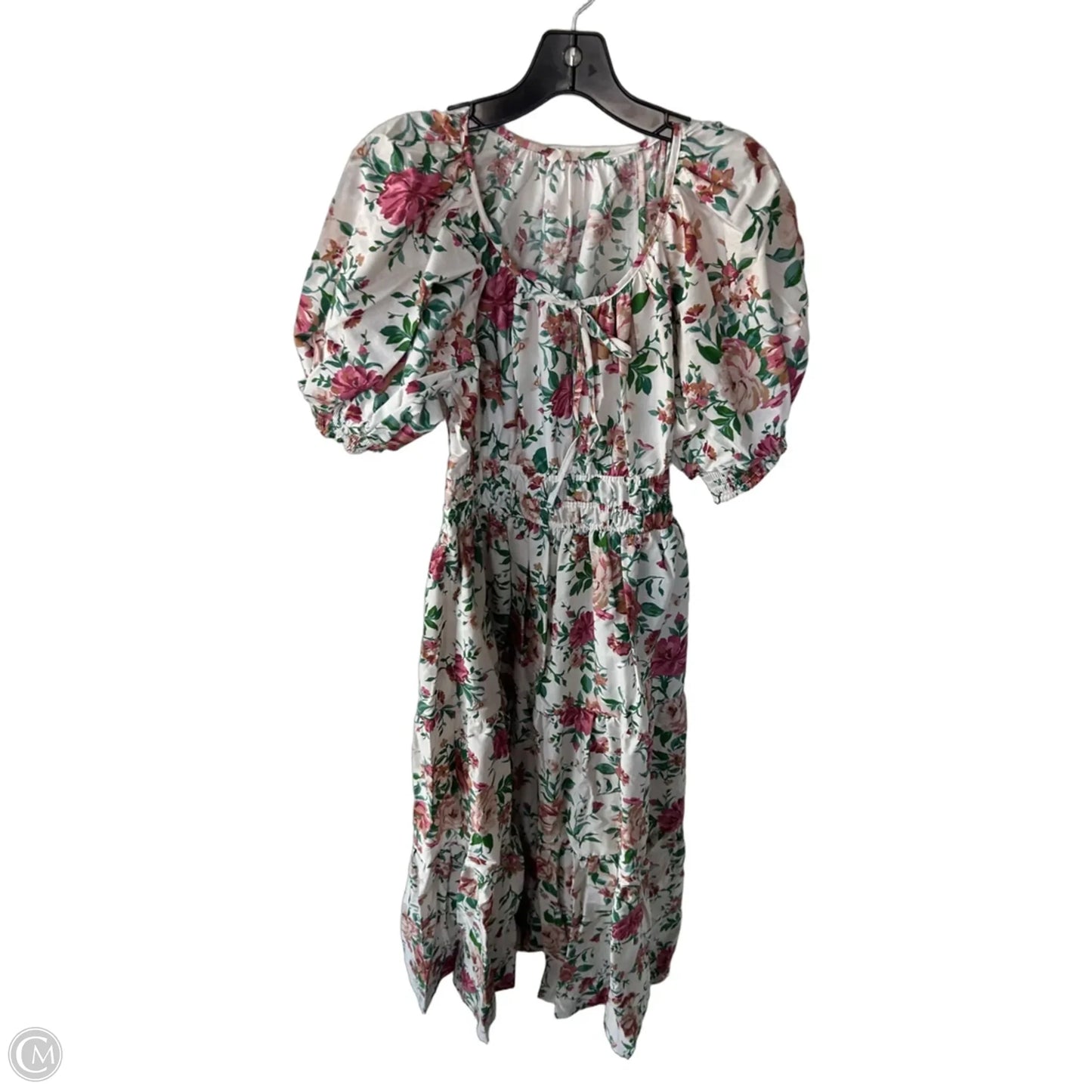 Dress Casual Maxi By Anthropologie In Green & Pink, Size: S