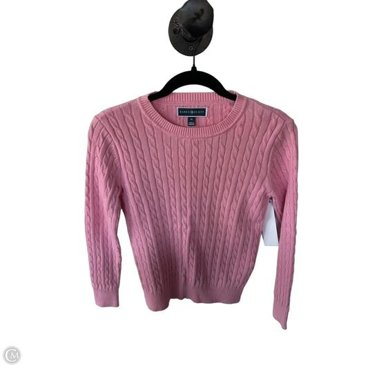 Sweater By Karen Scott In Pink, Size: Xs