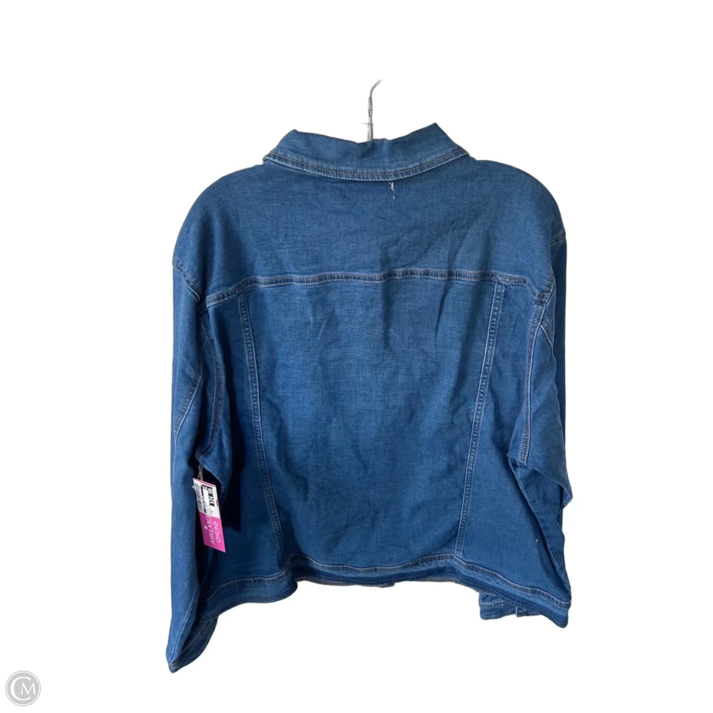 Jacket Denim By Clothes Mentor In Blue Denim, Size: 3x