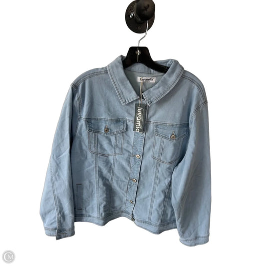 Jacket Denim By Clothes Mentor In Blue Denim, Size: 3x