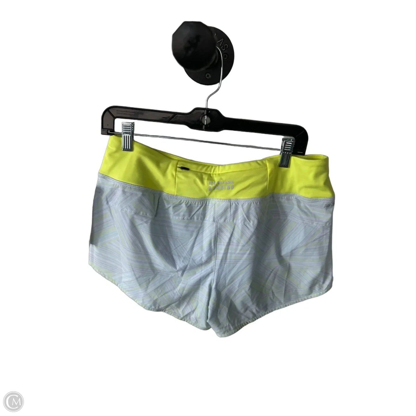 Athletic Shorts By New Balance In Grey & Yellow, Size: 8