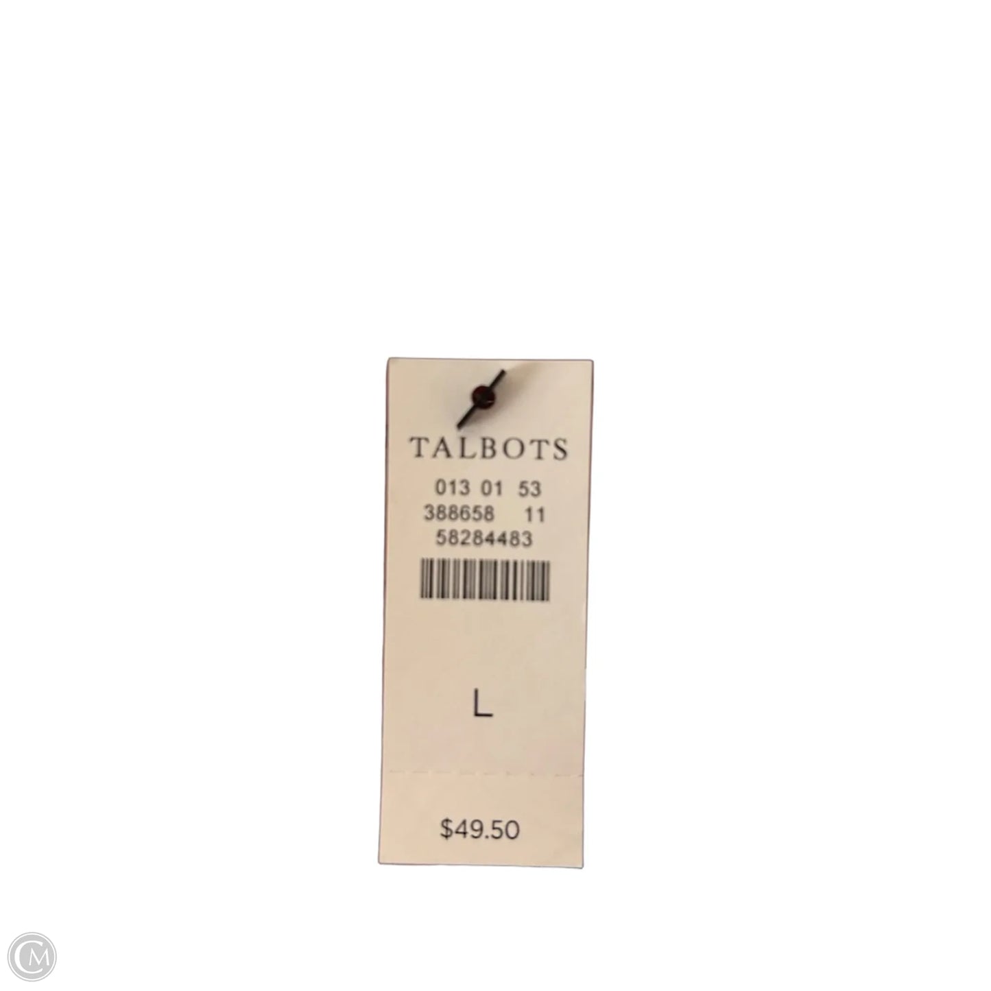 Top Long Sleeve Basic By Talbots In Green, Size: L