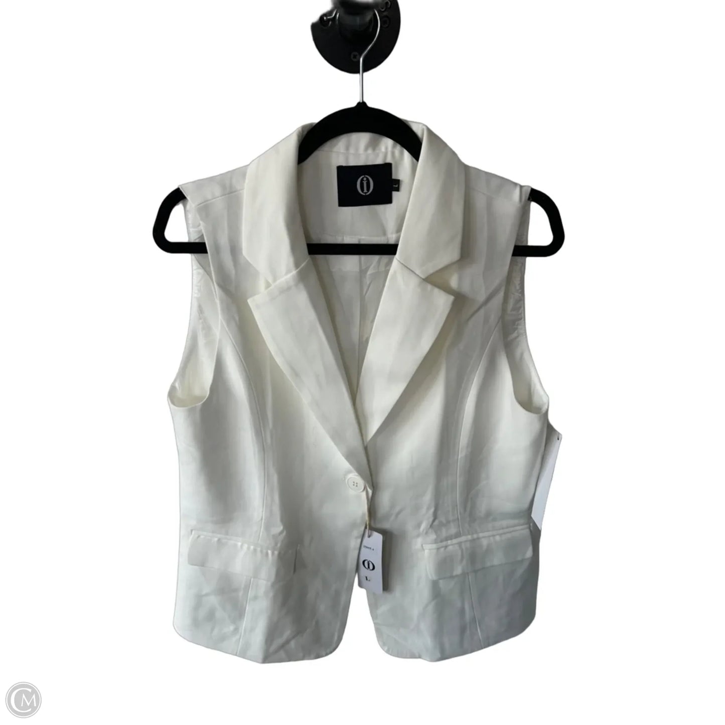 Vest Other By Clothes Mentor In White, Size: L