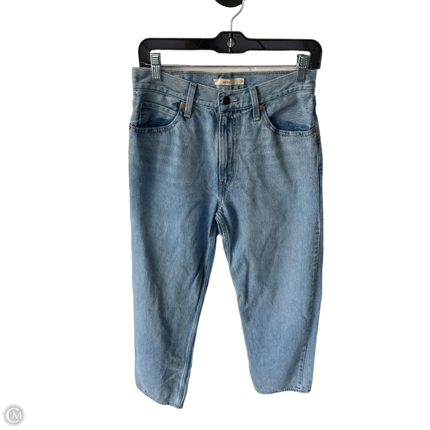 Jeans Straight By Levis In Blue Denim, Size: 6