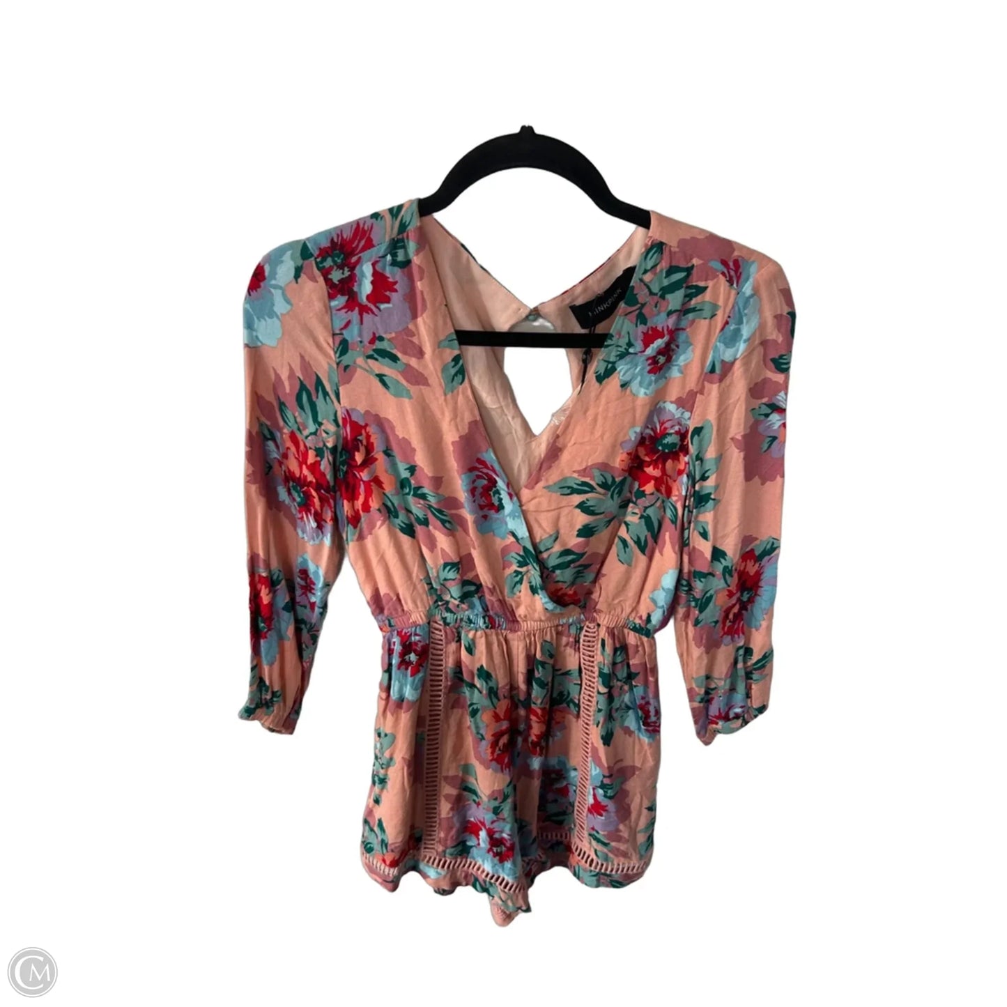 Romper By Minkpink In Pink & Red, Size: S