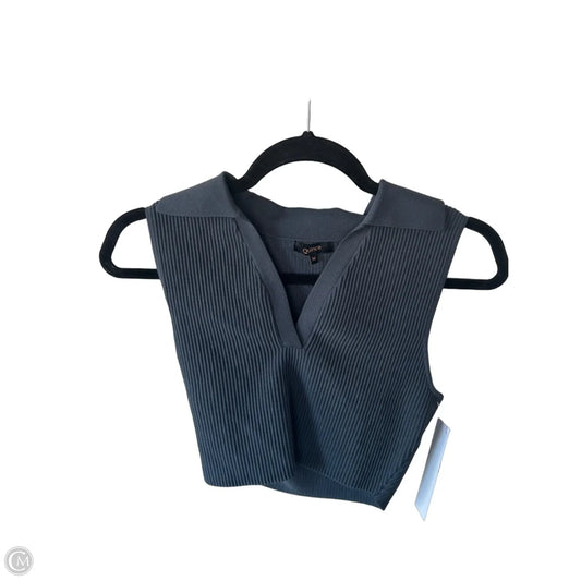 Vest Sweater By Quince In Blue, Size: M