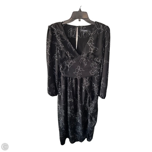 Dress Casual Maxi By Kittenish In Black & White, Size: L