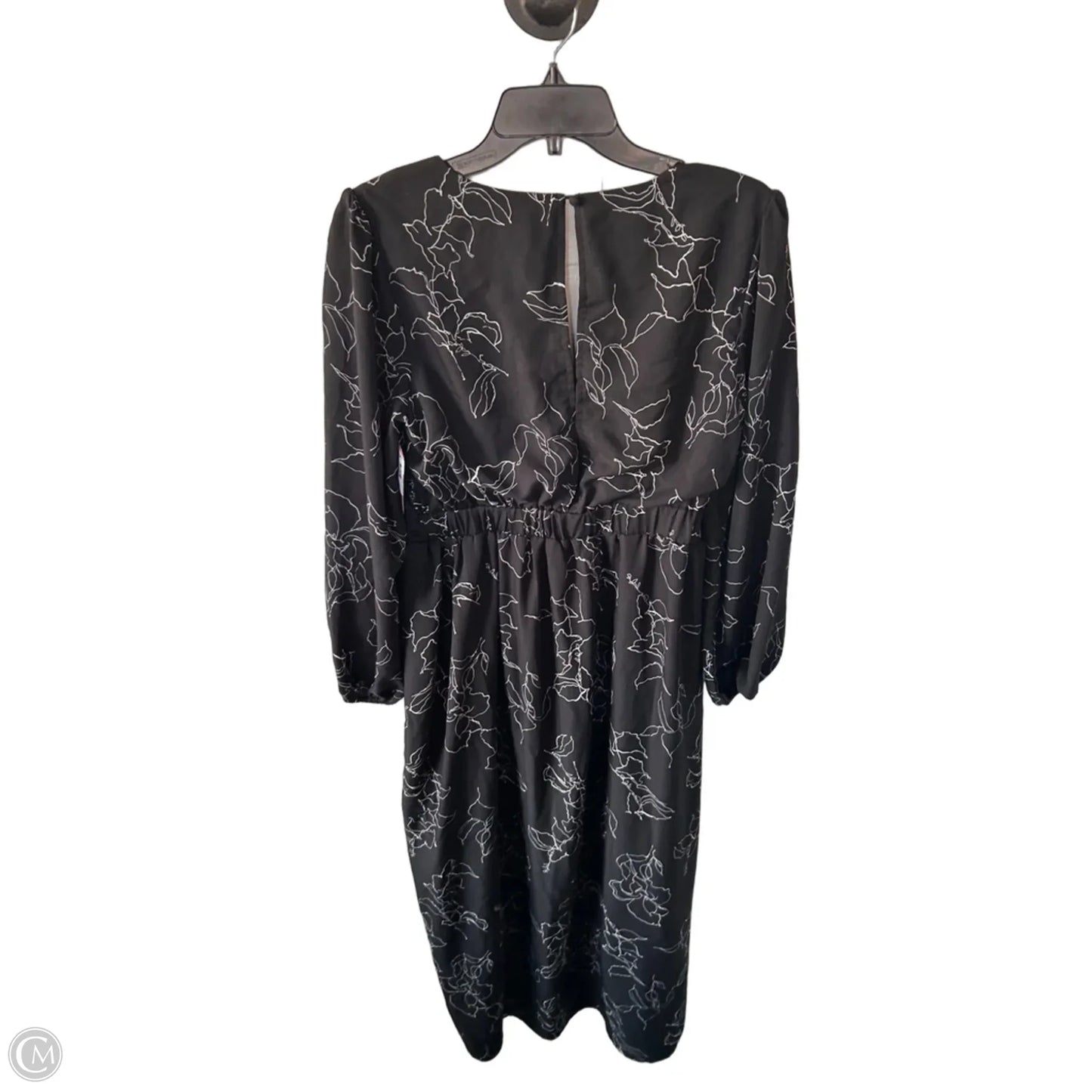 Dress Casual Maxi By Kittenish In Black & White, Size: L