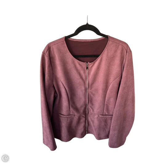 Jacket Moto By Cme In Pink, Size: 2x