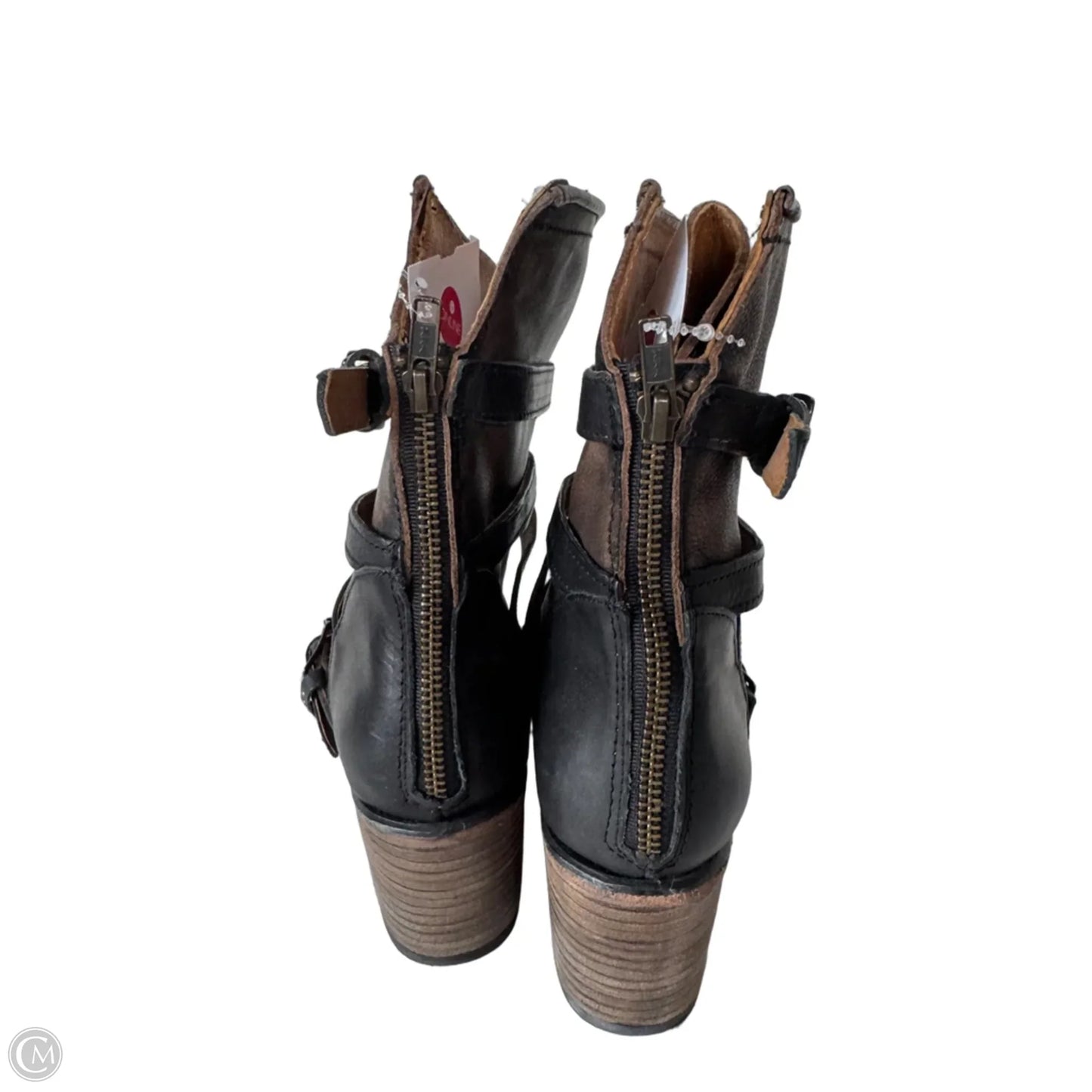 Boots Mid-calf Heels By Freebird In Brown, Size: 10