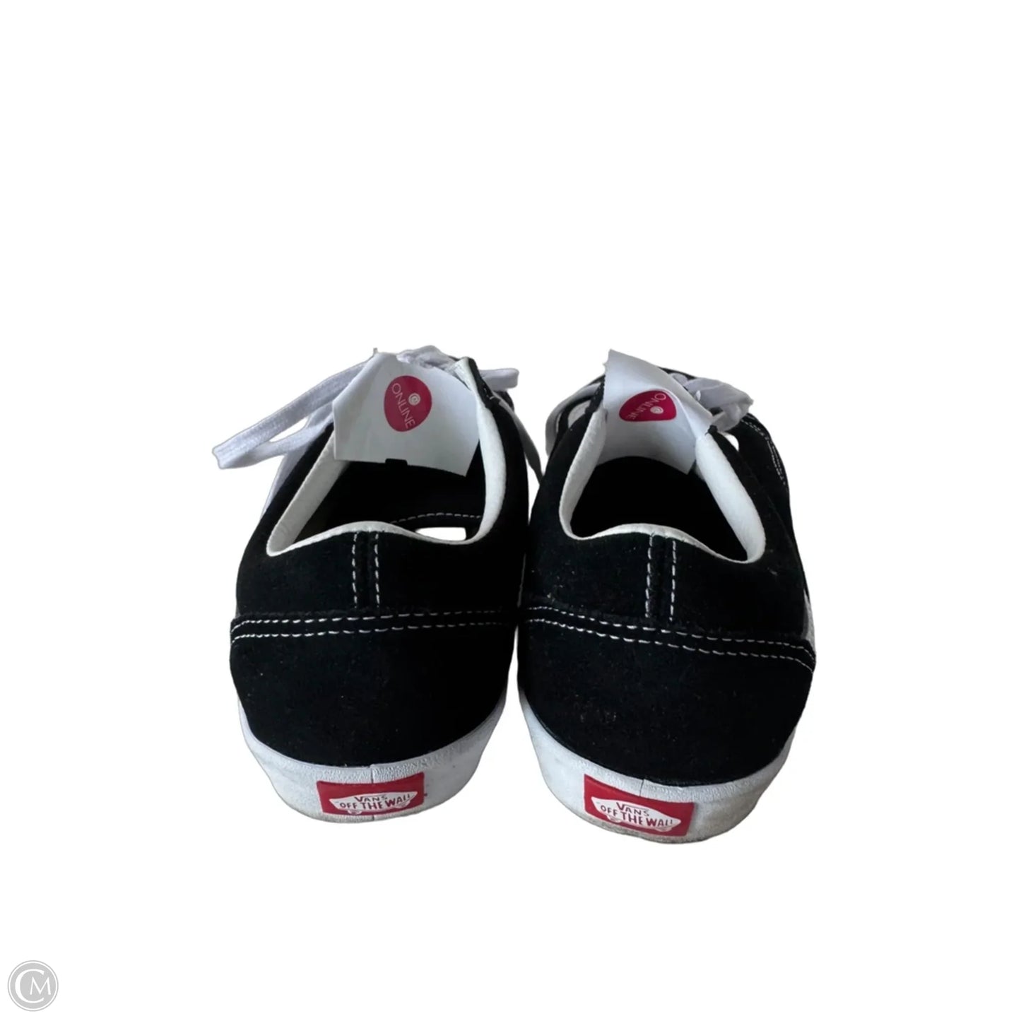 Shoes Sneakers By Vans In Black & White, Size: 9