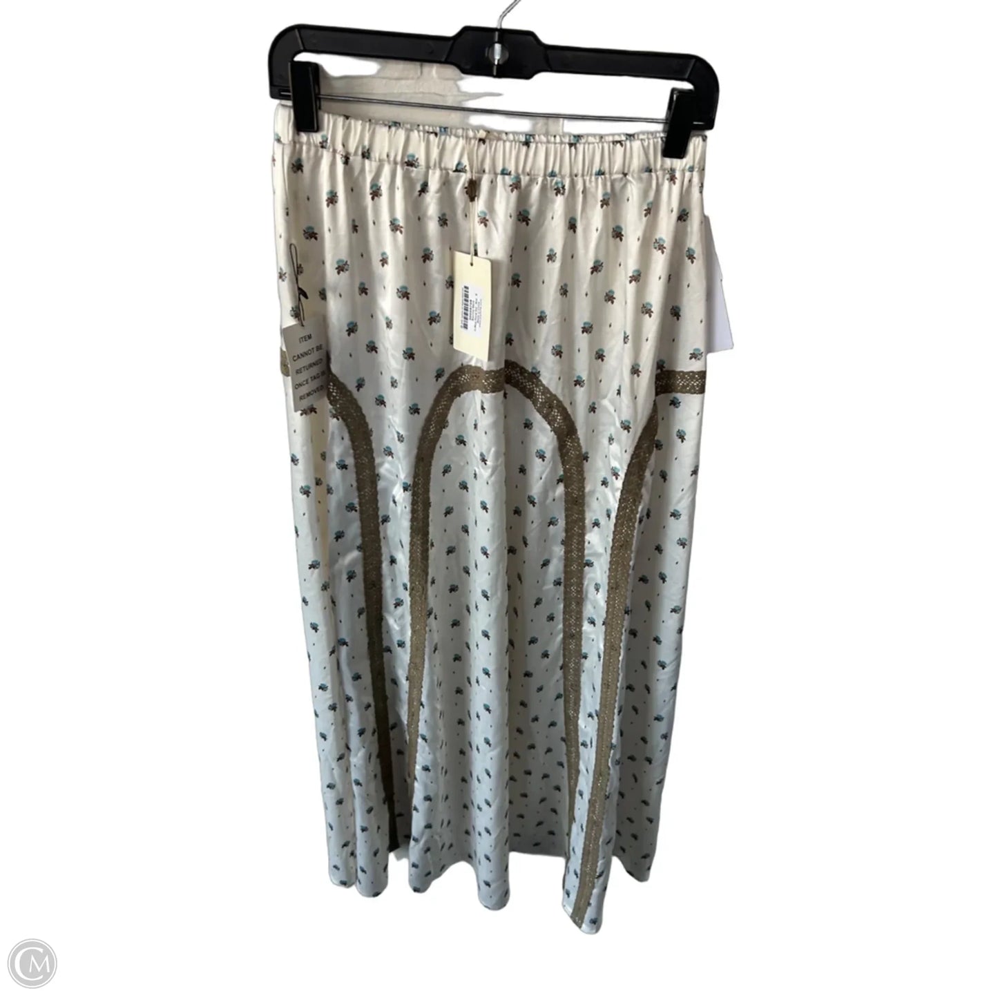 Skirt Maxi By Clothes Mentor In Brown & White, Size: 4