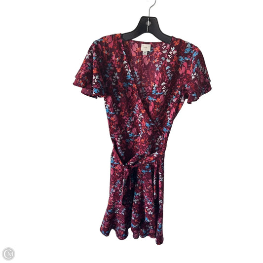 Dress Casual Midi By A New Day In Pink & Red, Size: Xs