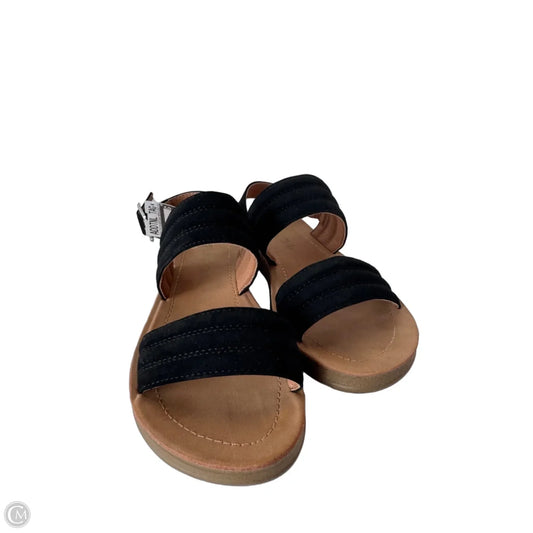 Sandals Flats By Soda In Black, Size: 7.5