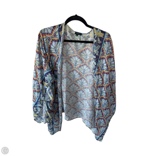 Kimono By Clothes Mentor In Blue & Purple, Size: Osfm