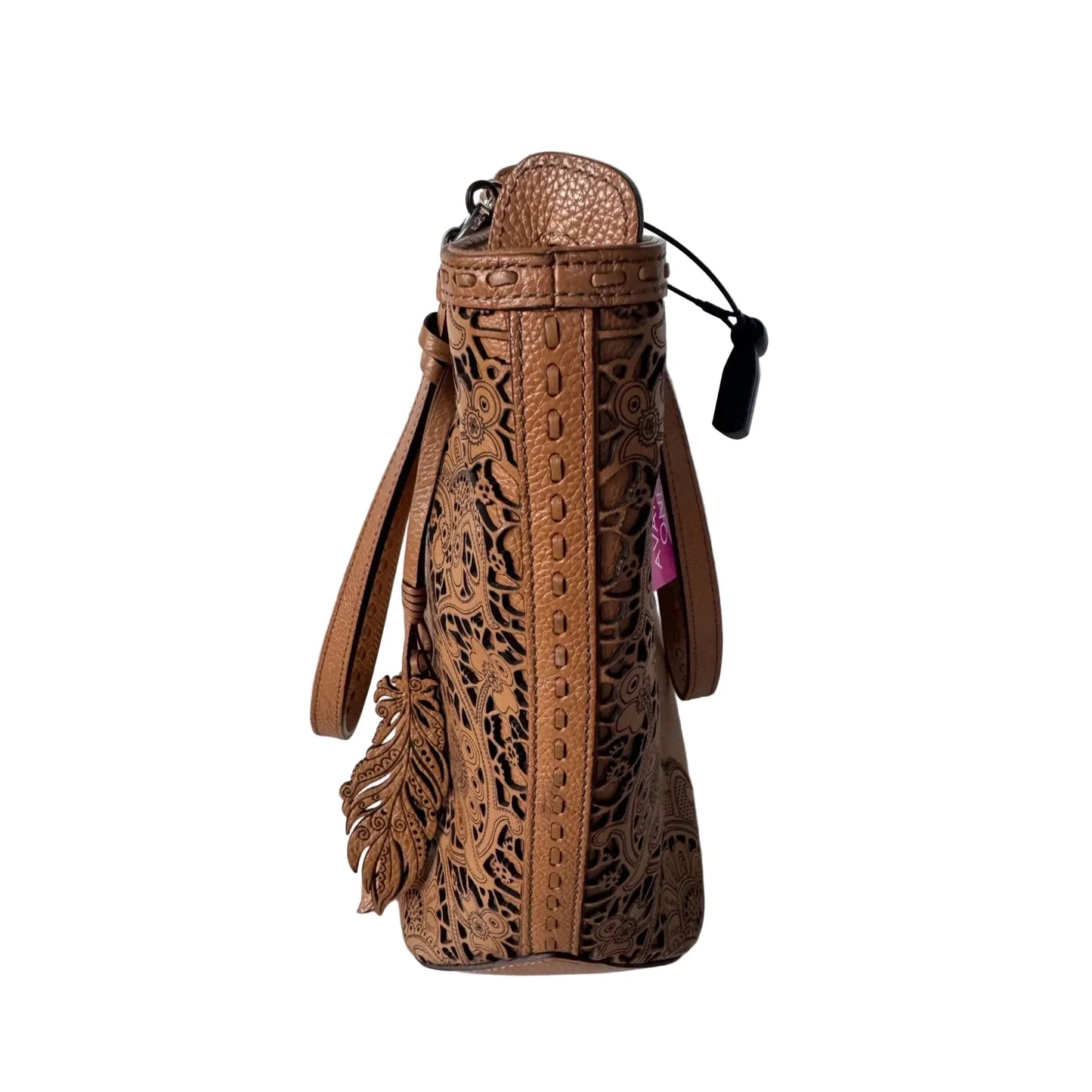 Handbag Leather By Brighton, Size: Medium