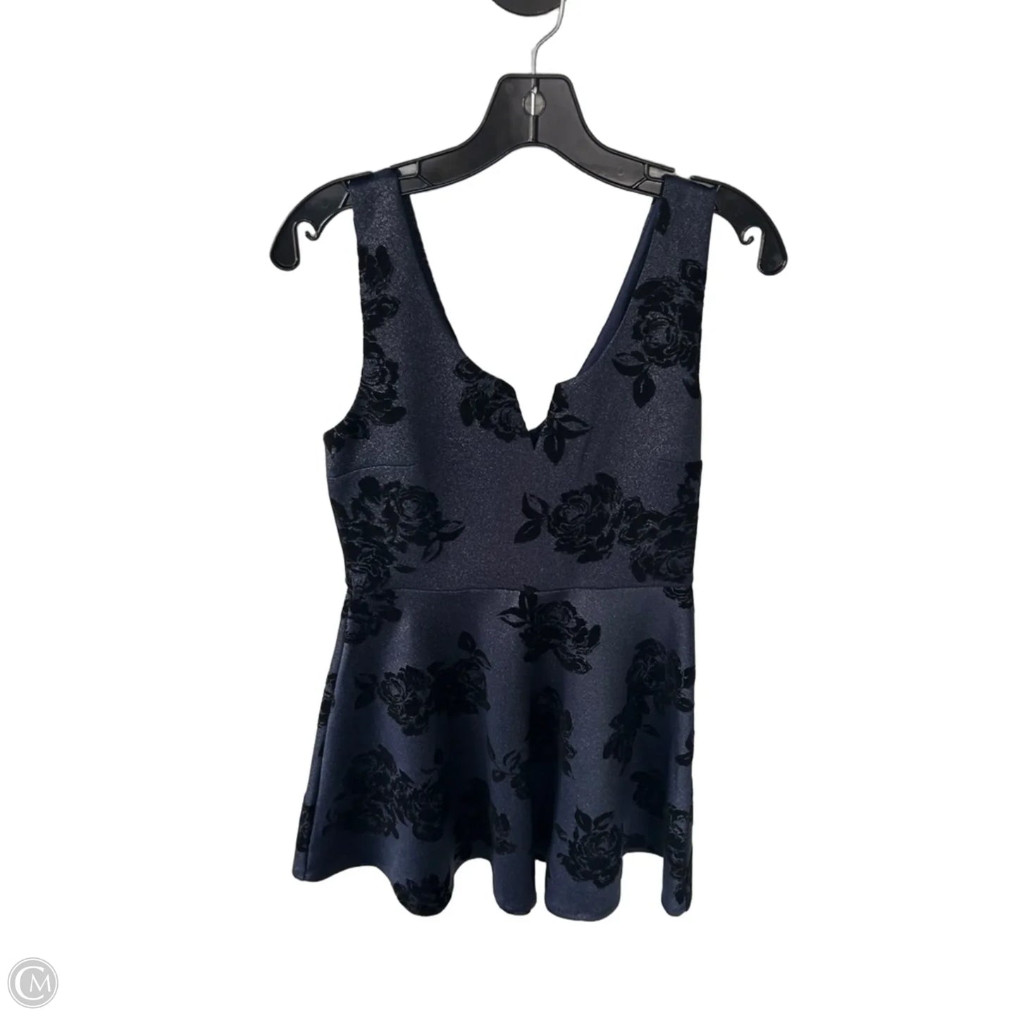 Dress Party Short By Mi Ami In Black & Blue, Size: M