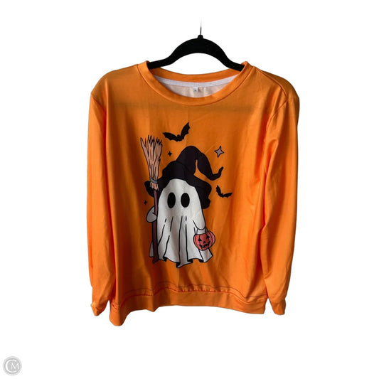 Sweatshirt Crewneck By Cme In Orange, Size: Xl