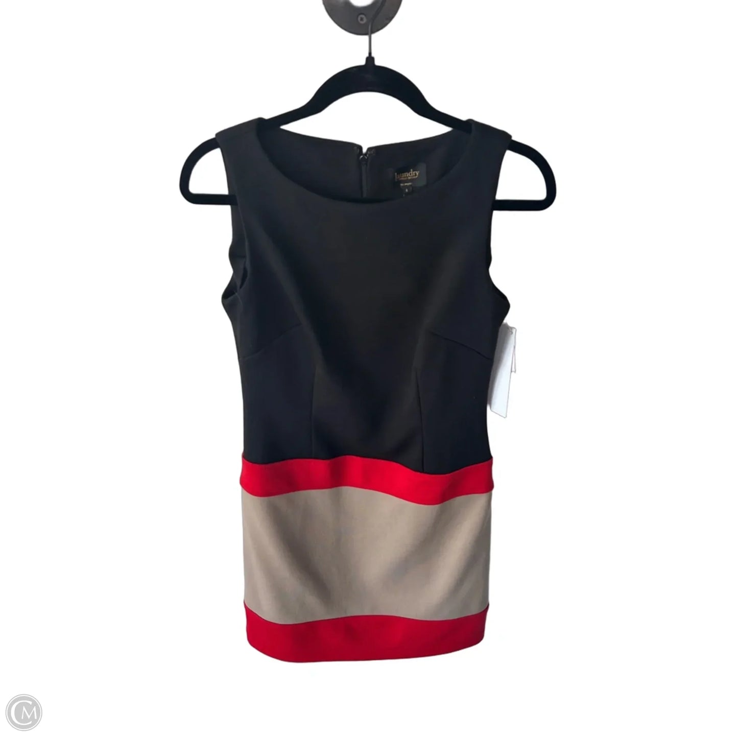 Dress Work By Laundry In Black & Tan, Size: S