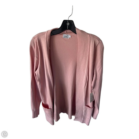 Sweater Cardigan By Cielo In Pink, Size: L