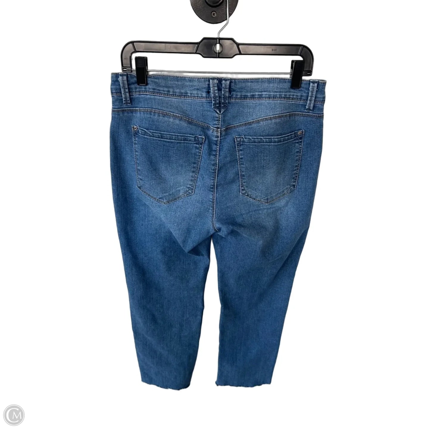 Jeans Straight By Curve Appeal In Blue Denim, Size: 10