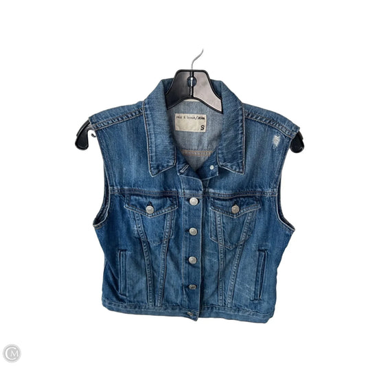 Vest Other By Rag And Bone In Blue Denim, Size: S