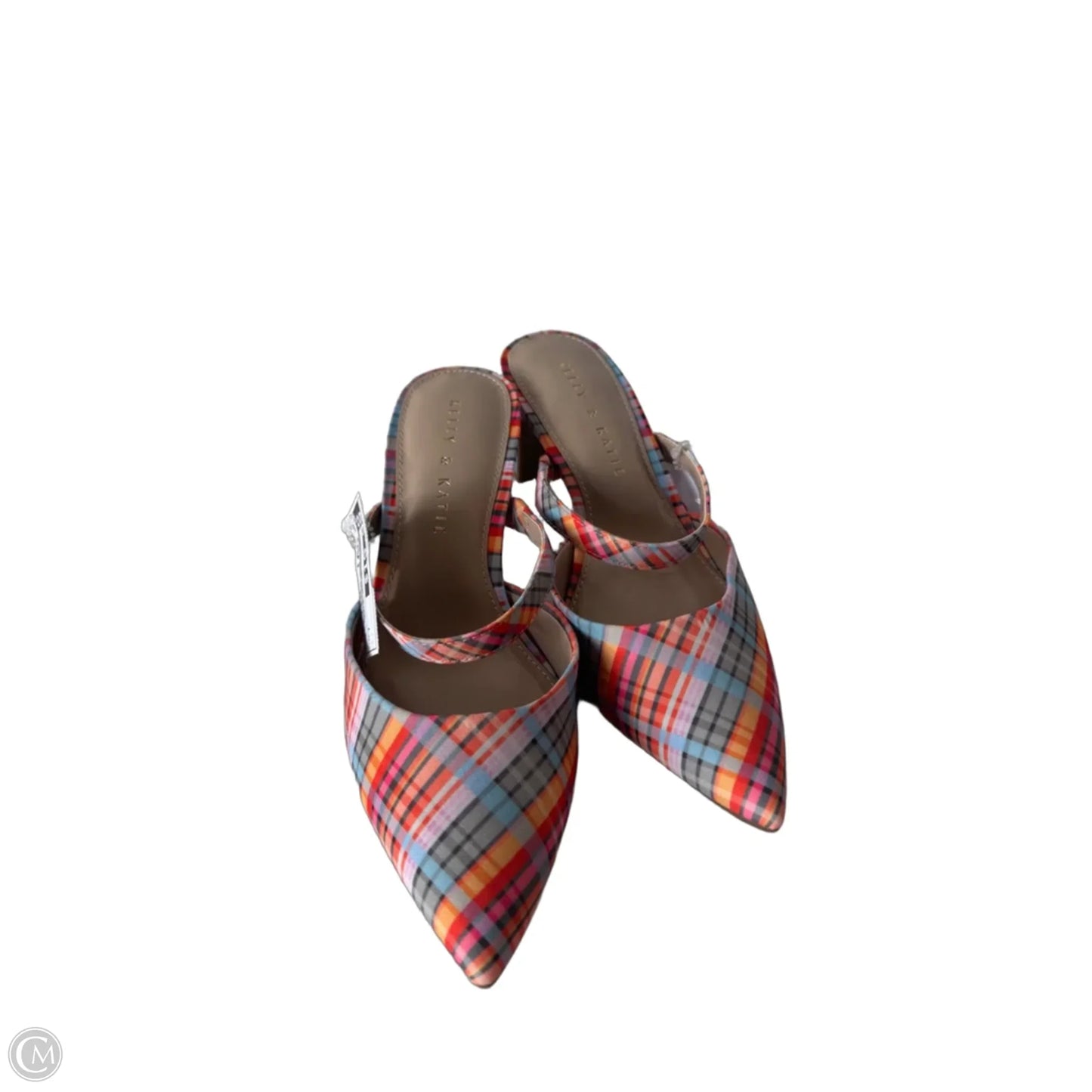 Shoes Heels Block By Kelly And Katie In Blue & Orange, Size: 7