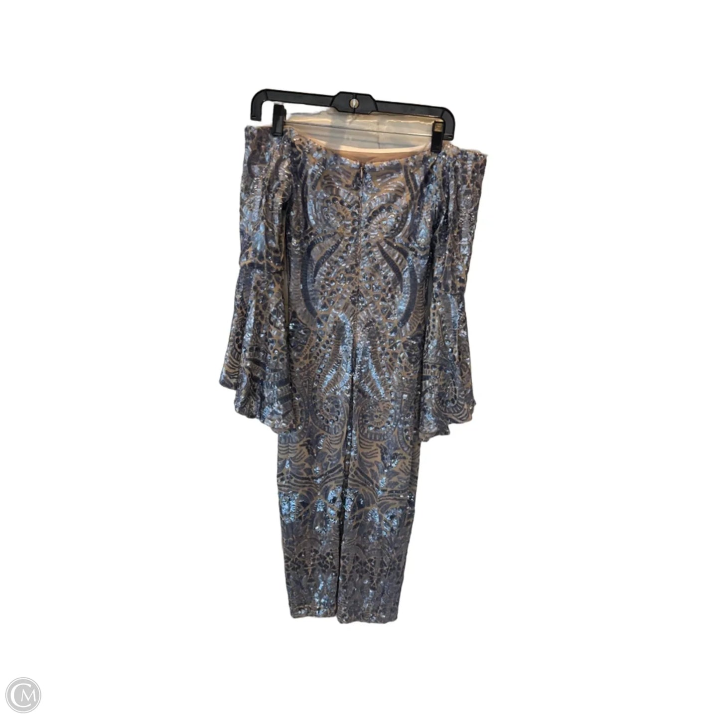 Dress Party Short By Betsy And Adam In Blue & Tan, Size: S