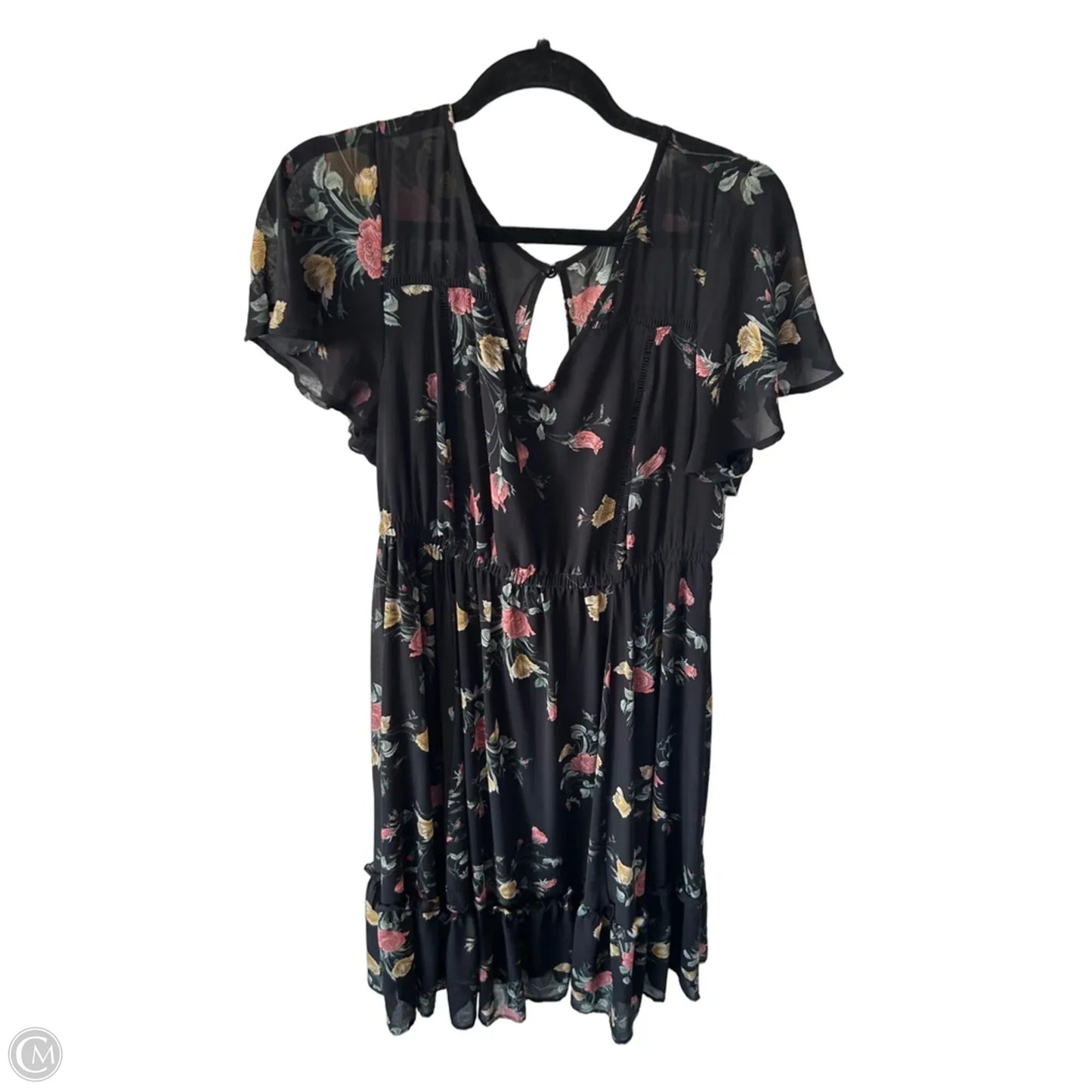 Dress Casual Midi By Torrid In Black & Pink, Size: 1x