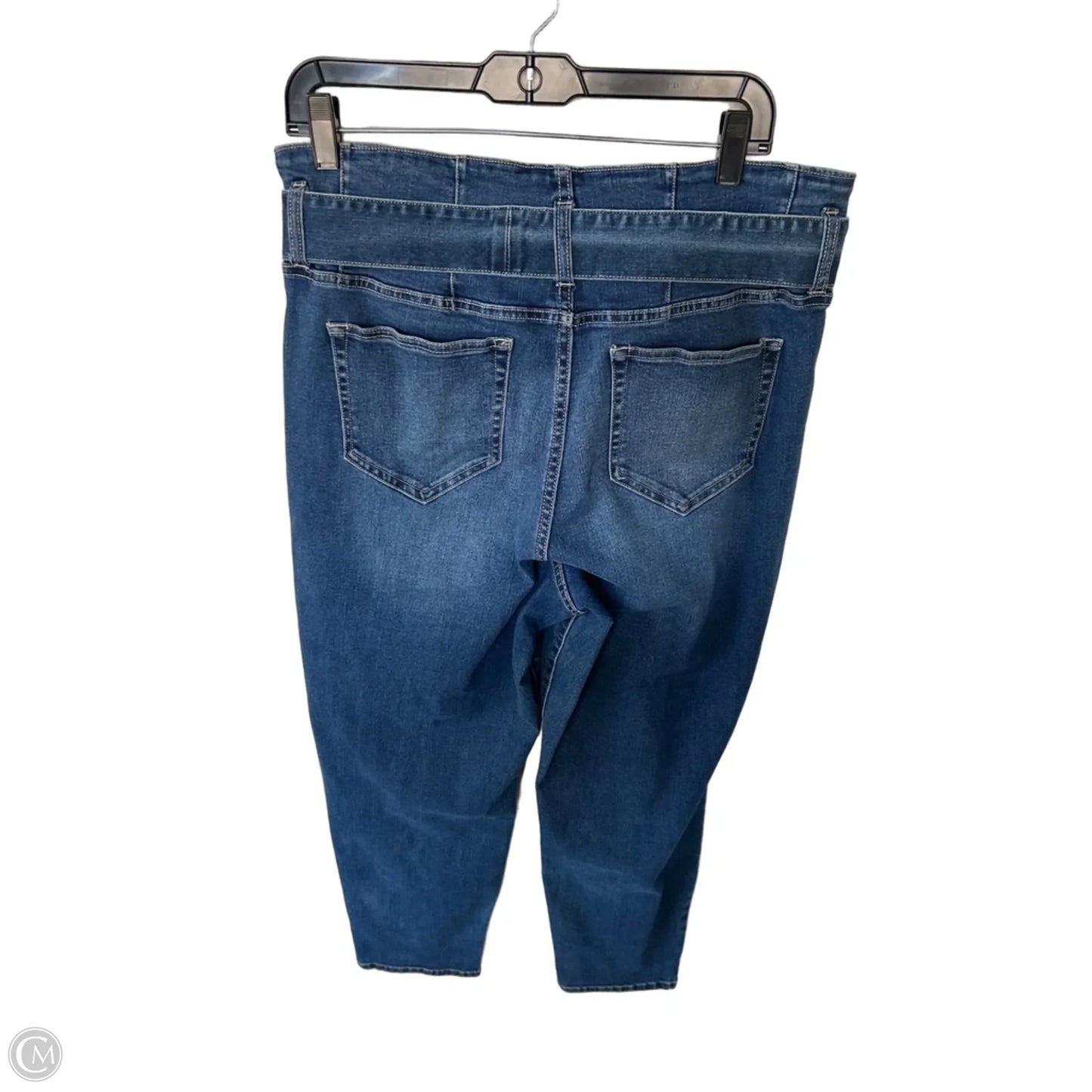 Jeans Straight By New York And Co In Blue Denim, Size: 14