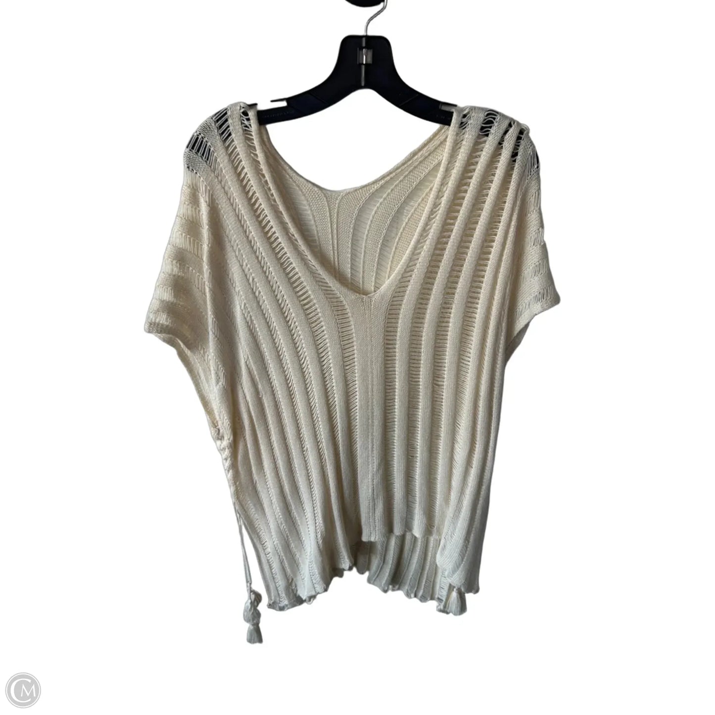 Swimwear Cover-up By Clothes Mentor In Cream