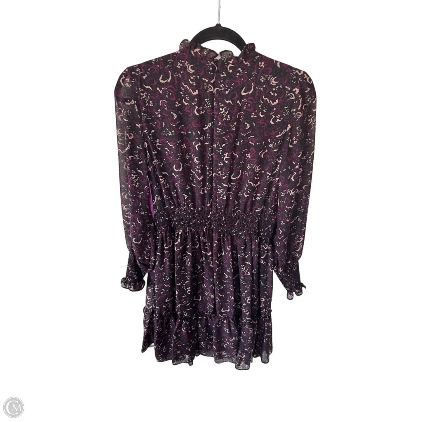 Dress Work By Taylor In Black & Purple, Size: M